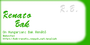 renato bak business card